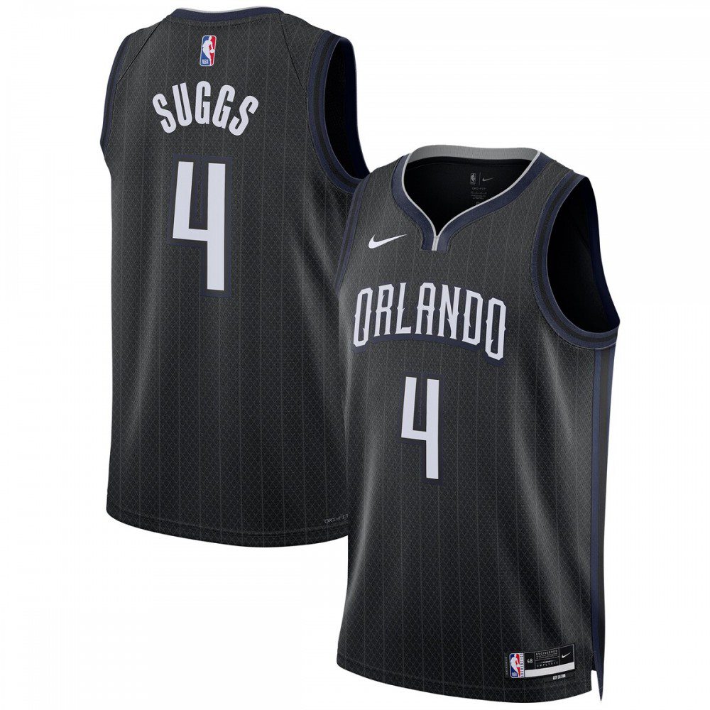 Jalen Suggs Orlando Magic Unisex 2022/23 Swingman Jersey - City Edition - Black-Pro Kit Vault | Brand New 26/27 Sports Jerseys